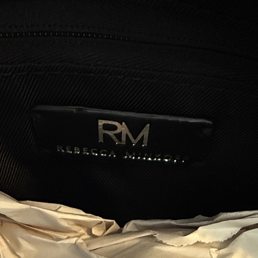 Rebecca Minkoff Black Quilted Crossbody with Silver Studs - Picture 2 of 3